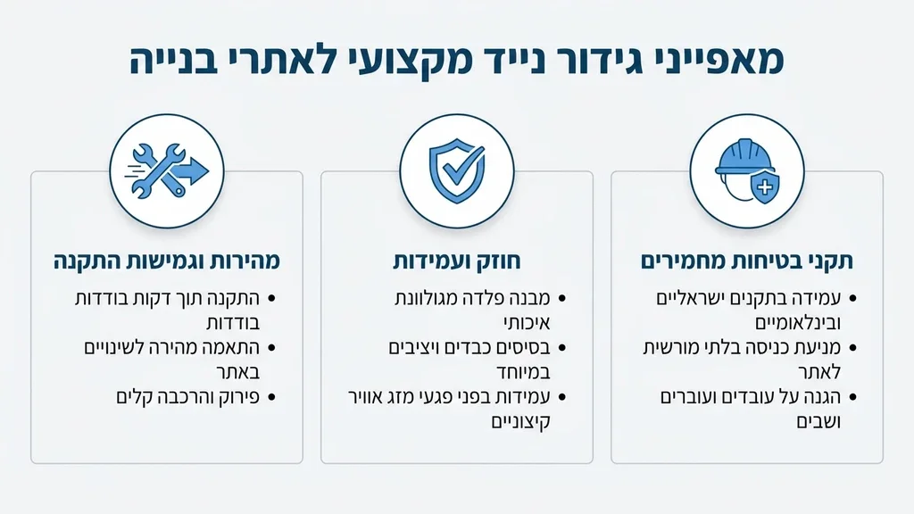 פאנלים של גידור נייד עם בסיסים כבדים ויציבים